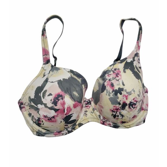Soma Classic Allura Floral Printed Bra 32DD Underwire Foam Cups Full Coverage - Picture 1 of 7